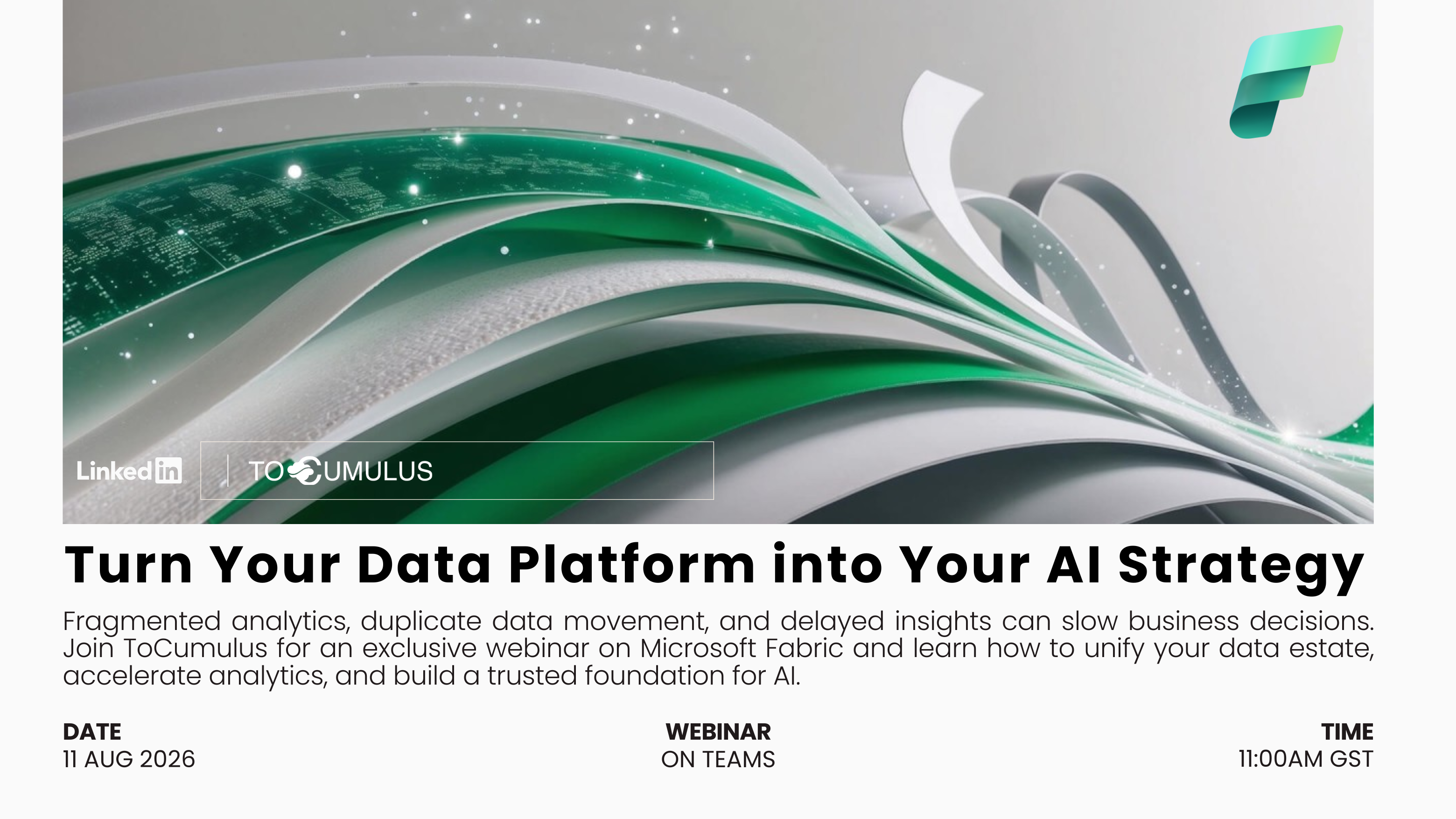 Turn Your Data Platform into Your AI Strategy - ToCumulus Microsoft Fabric Webinar